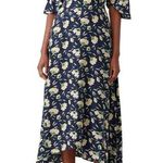 Slate + Willow Blue Painted Floral Maxi Dress Size 10 US $379 Photo 0