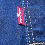 Levis 725 High Rise Bootcut Jeans Womens 28 Blue Dark Wash Denim Classic Modern Size 28W Photo 11