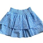 Forever 21 NWT- Adorable blue floral skort, elastic waist, brand new, size small Waist measures side to side 13-20 inches Photo 0