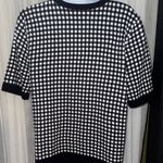 Christopher & Banks Black and White Checkered Cardigan Photo 3