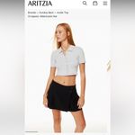 Aritzia  Sunday Best Audio Top - Cropped Knit Buttondown Polo Photo 3