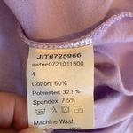 SheIn  Women’s XS Extra Small Light Purple Bead Embellished Short Sleeve T-Shirt Photo 4