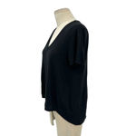 Veronica Beard Cindy V Neck High Low Tee In Black Size Small Photo 5