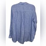 J. McLaughlin  Light Blue Pinstripe Shirt Photo 3