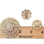 SARAH COVENTRY SET OF EARRINGS AND BROOCH PIN Spiral Design Photo 2