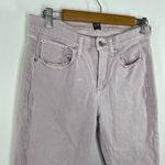 Gap True Skinny Ankle Light Purple Cotton Blend Raw Hem Jeans Women's Size 28 Photo 4