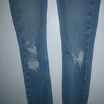 Free People We the Free 23x27 High Waisted Distressed Skinniest Button Fly Jeans Photo 2