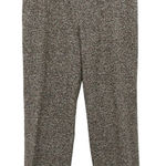 Akris  Bergdorf Goodman Lined Speckled Brown Off-White Black Tweed Wool Pants 10 Photo 0