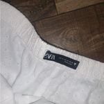 ZARA  crochet shorts white embroidered medium $58 boho spring classic casual Photo 1