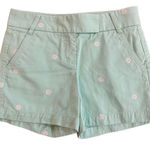 J. Crew chino broken in size 0 dress shorts ship wheels white green Green Photo 0