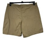 Riders By Lee  SZ 18M Shorts Stretch Comfort Waist Hi-Rise Pockets Zip-Fly Khaki Photo 3