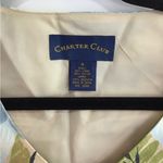 Charter Club  Beach Dress Women's Size 4 Maxi Beige Floral Linen Blend & Top Photo 1
