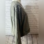 Pilcro Anthropologie  Gray Embellished Sweatshirt size medium Photo 3