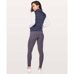 Lululemon  Down & Around Vest Midnight Navy Blue Goose Down Filled EUC Athletic 4 Photo 2