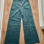 MALIPARMI | NWT Teal Corduroy Wide Leg Pants, Italy, EU 46 / US 14/16 (XL/XXL) Green Size undefined Photo 0