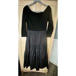 Tuckernuck Women's Black Marissa Midi Dress Fit and Flare Off Photo 4