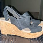 Clarks COLLECTION BY  Annadel black Nubuck Wedge Slingback7.5 Photo 0