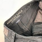 American Eagle Black Distressed Cut Off Hi Rise Festival Stretch Shorts Size 4 Photo 3
