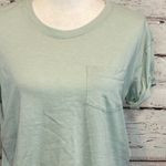 H&M  T-Shirt Cropped w Pocket Light Green-M Photo 1