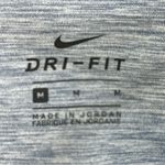 Nike Dri Fit Size Medium Blue/Gray Cropped Ruched Legging w/waistband pocket Photo 6