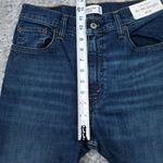 Abercrombie & Fitch Abercrombie 90s Straight Ultra High Rise Jeans Dark Wash Blue Size 0 25 Stretch Photo 9