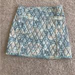 Free People  Mini Skirt Quilted Darla Sz X-Small baby blue Floral Pockets Boho cottage core  Photo 6
