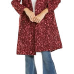 Johnny Was  Zaragoza Linen Lace Double Breasted Trench Coat Red Size S Photo 0