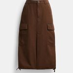Coach  Cargo Maxi Skirt in Organic Cotton Photo 6