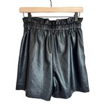 ZARA Faux Leather Paper-Bag Shorts Photo 3