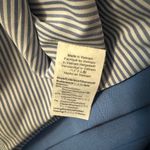 J.Crew NWT 365 Cropped Collarless Jacket In Bi-Stretch Cotton Blue Size 6 Photo 5