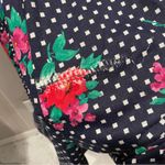 Vintage 80s Randi jumpsuit oversized made in USA cotton blend polka dot floral Black Size L Photo 9