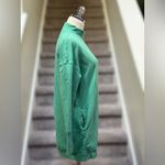 FreePeople Movement Oversized Mock Neck Back Zip Green Longline Sweatshirt Tunic Photo 10