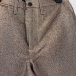 Madewell NEW  Slim Emmett Wide-Leg Crop Pants in Metallic Size 28 It Girl Luxury Photo 13