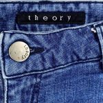 Theory Blue Medium Wash Cropped Jeans Photo 2