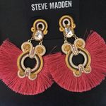 Steve Madden New  Threads, stones, Fringe Earrings Photo 0