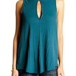 Free People Womens Faye Ribbed Tank Top Turquoise size S Photo 0