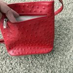 Ostrich Leather Crossbody Bag Red Pelletterie Di Mario Italian Made Designer Photo 7