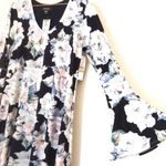 Karen Kane  multicolor floral long-sleeve A-line dress Photo 2