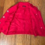 Tommy Hilfiger ‎ 3 “button” Cropped Blazer Red Size 6 business causal preppy Photo 2