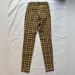 Urban Outfitters Yellow Black Plaid Cropped Skinny Pants 0 Photo 2