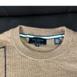 Ted Baker London 100% Wool Colorblock Crewneck Sweater Brown Black Womens Size 3 Photo 1