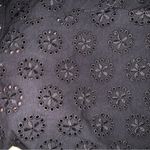 Johnny Was  Pull On Spring Floral Eyelet Leggings Black pants boho embroidered M Photo 3