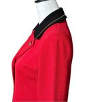 Toula Red Military Knit Blazer Gold Detailing Sz 4 NWT Photo 6