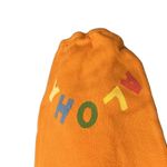 Warm Fun Orange Aloha Drawstring Sweatpants Cotton Fleece Relaxed Extra Small Size XS Photo 3