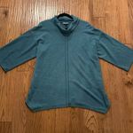 J. Jill Pure Jill teal shark bite cowl neck tunic sweater xs Blue Photo 5