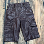 Derek Lam 10‎ Crosby Women's Burgundy Cargo Shorts Size 4 Multi Photo 0