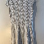 Saks 5th Avenue Saks 5th Ave Black Label Beige Zebra Stripe Dress Photo 3