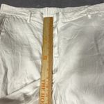 J Jill Pants Linen Stretch XL‎ White Cropped Pull On Slit Beach Resort Vacation Photo 3