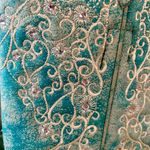 Corral  Turquoise Embroidered Rhinestone Western Boots Photo 7