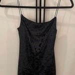 NWOT crushed velvet black dress with lower back os Size undefined Photo 0